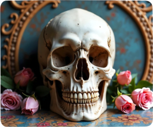 tapis de souris tete de mort skull dark gothique gamer cadeau (13)