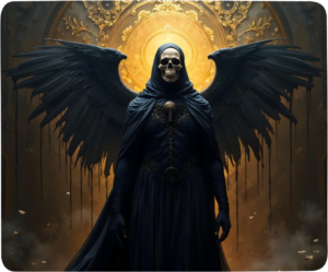 tapis de souris tete de mort skull dark gothique gamer cadeau (14)