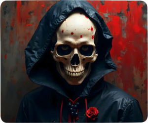 tapis de souris tete de mort skull dark gothique gamer cadeau (16)