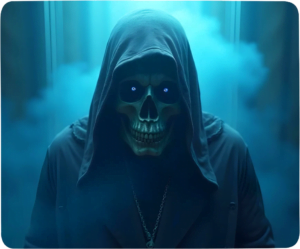 tapis de souris tete de mort skull dark gothique gamer cadeau (6)