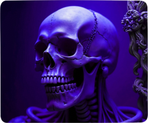 tapis de souris tete de mort skull dark gothique gamer cadeau (7)