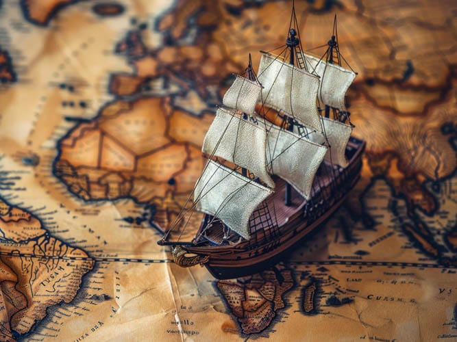 bateau de pirates carte