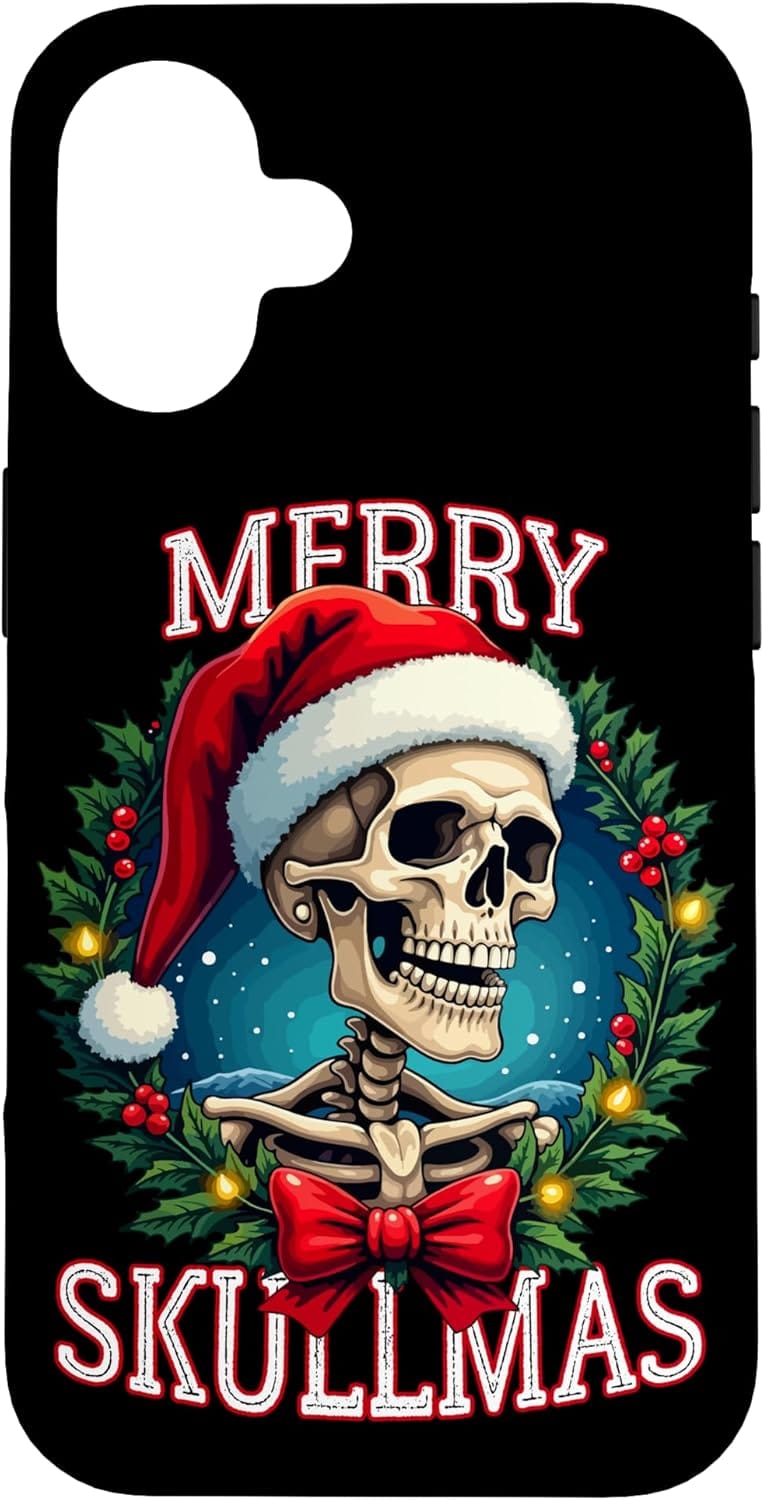 coque iphone skull tete de mort noel christmas merry skullmas