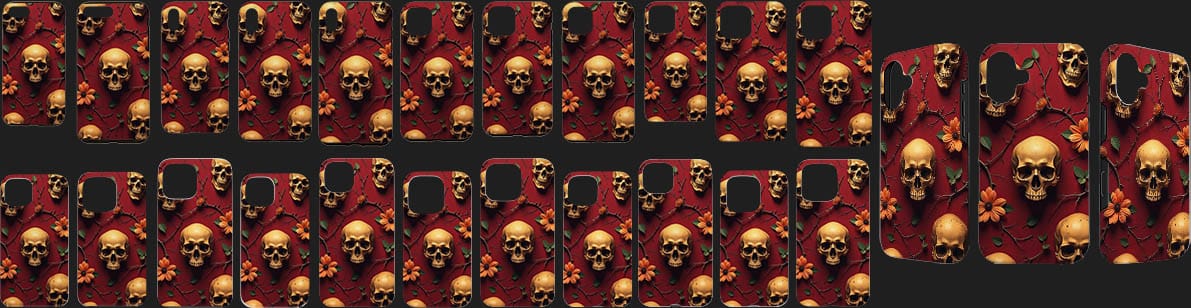 coques iphone tete de mort SKULL GOTHIQUE compatible tous les modeles iphone
