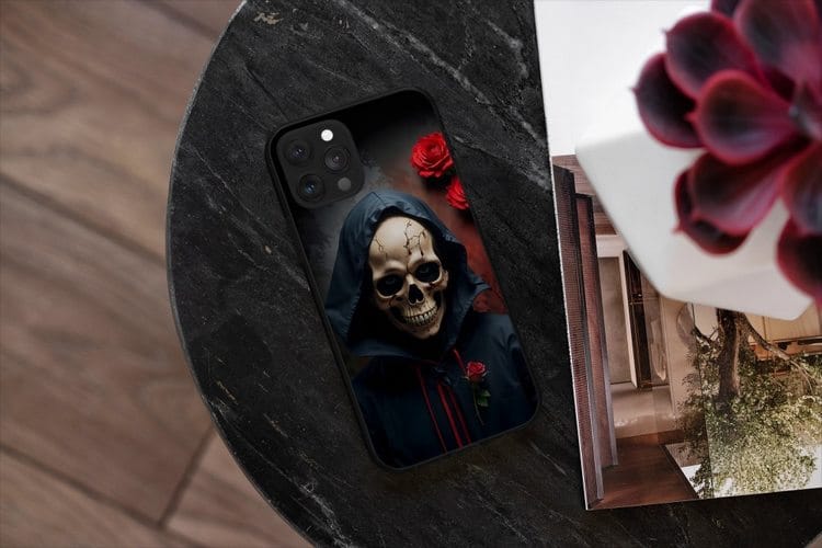 iphone 12 pro coque protection tete de mort skull gothique cadeautête de mort
