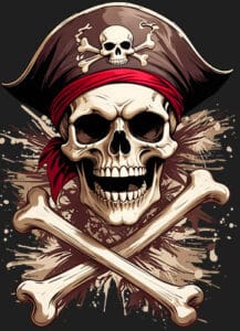 pirate tete de mort jolly roger skull skull cadeau beige skull collection