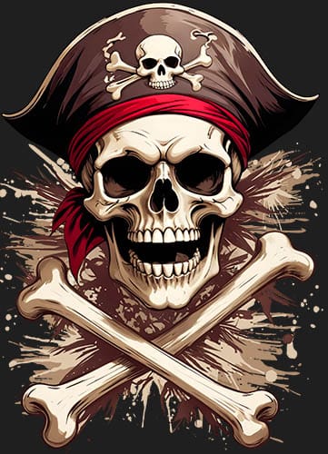 Débardeur Humour Tête De Mort Pirate – Design Minimaliste Et Drôle, Cadeau Idéal Pour Enfant Fan De Pirates - 3