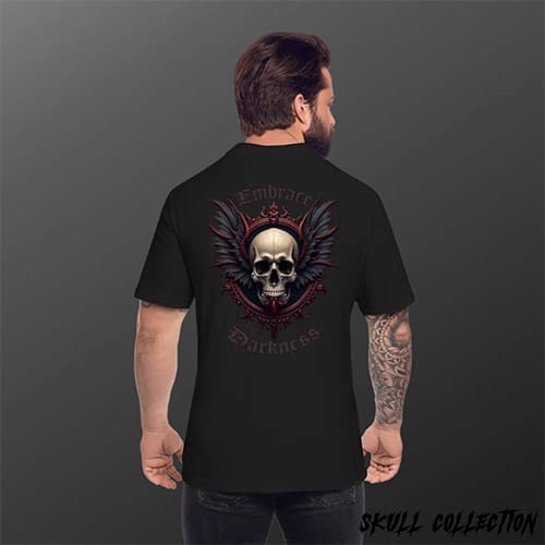 polo homme idee cadeau tete de mort