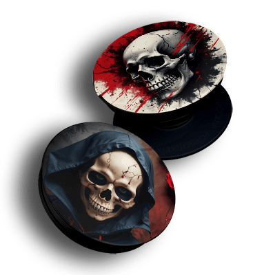 popsocket cadeautelephone tete de mort skull