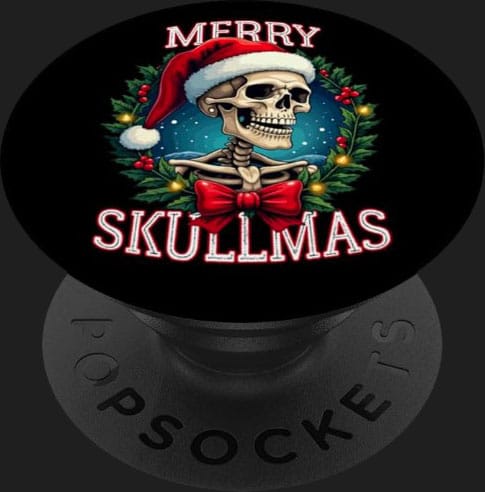 popsockets tete de mort christmas noel skull merry skullmas quirky funny humoristique accessoire telephone