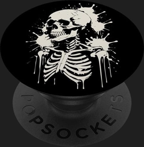 popsockets tete de mort skull gothique squelette