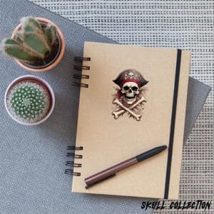sticker autocollant pirate tete de mort skull jolly roger